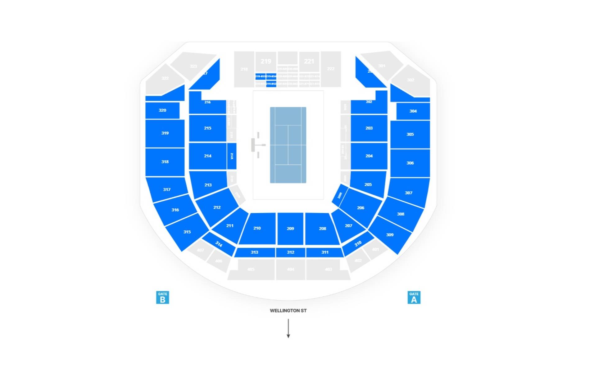 Perth Arena (RAC Arena) Map