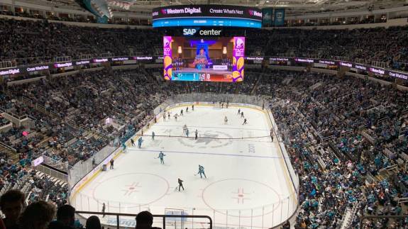 Upper Level Section 221 seating at SAP Center