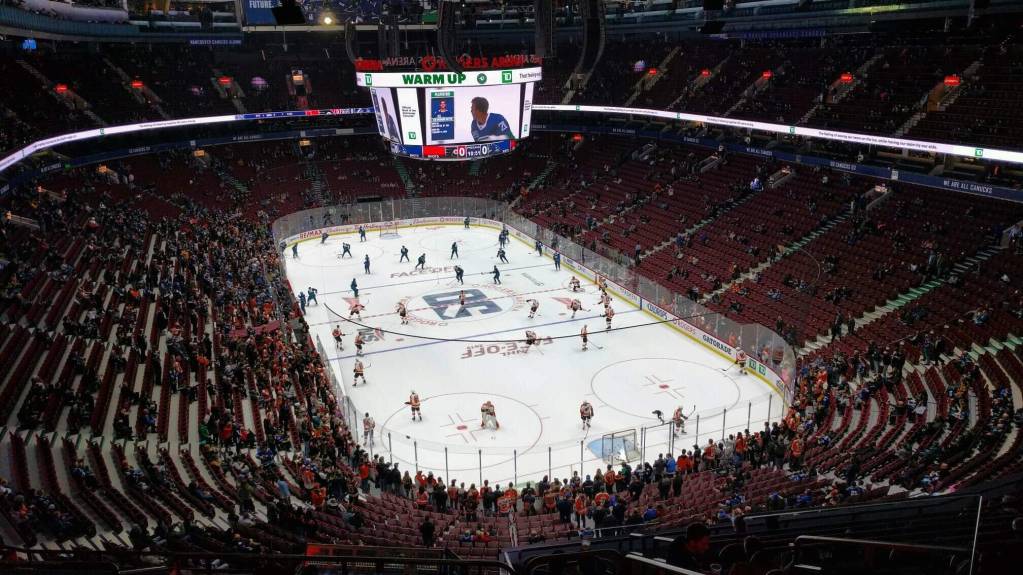 Upper (300 Level) Vancouver Canucks vs Edmonton Oilers 4 Oct 2024