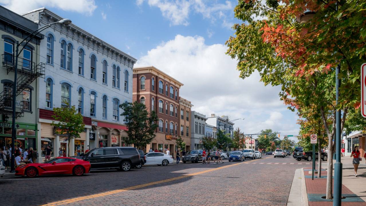 Uptown High Street in Oxford, Ohio