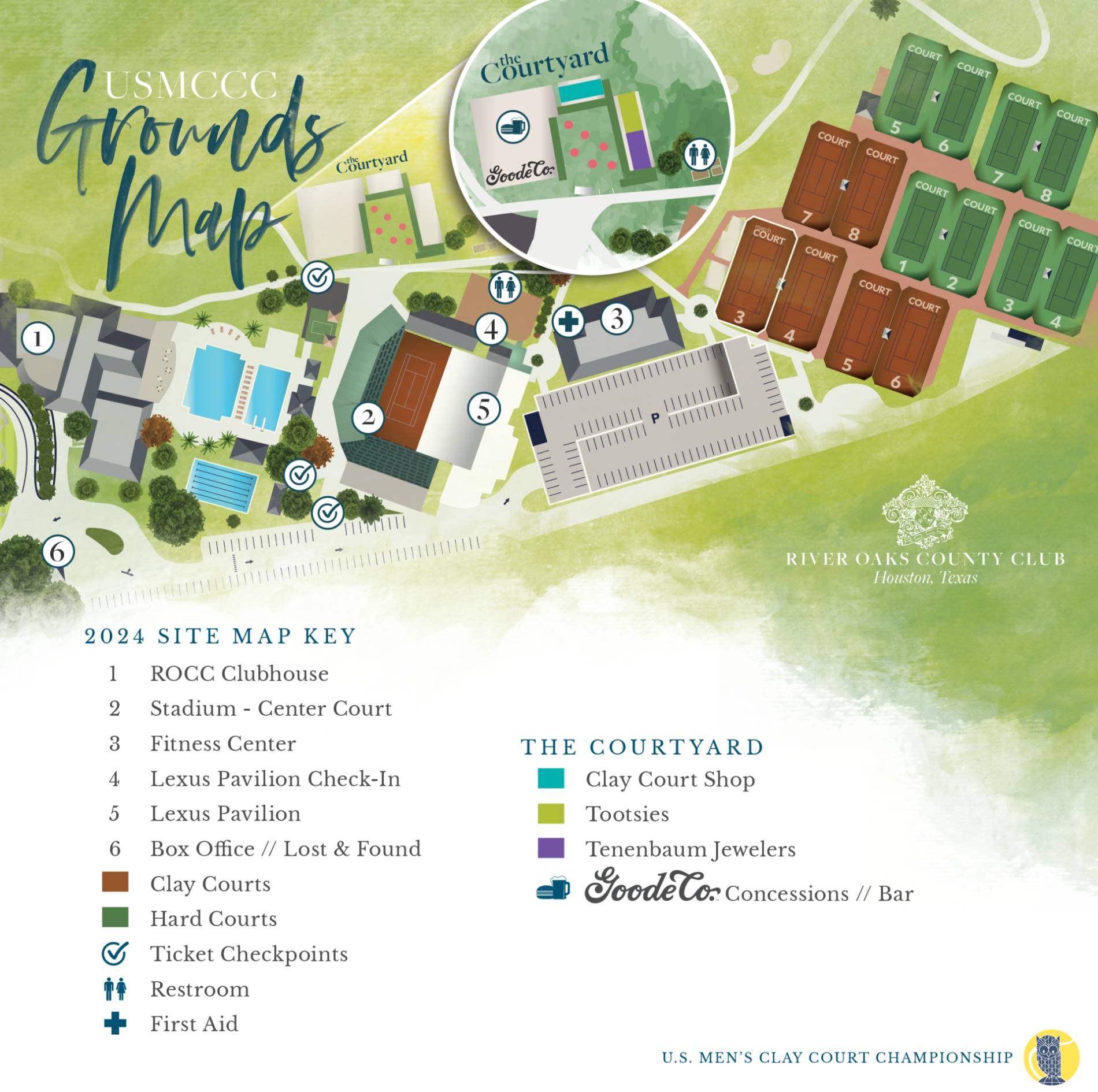 River Oaks Country Club Map