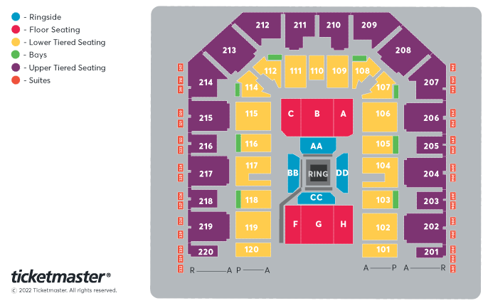 Utilita Arena Sheffield Map