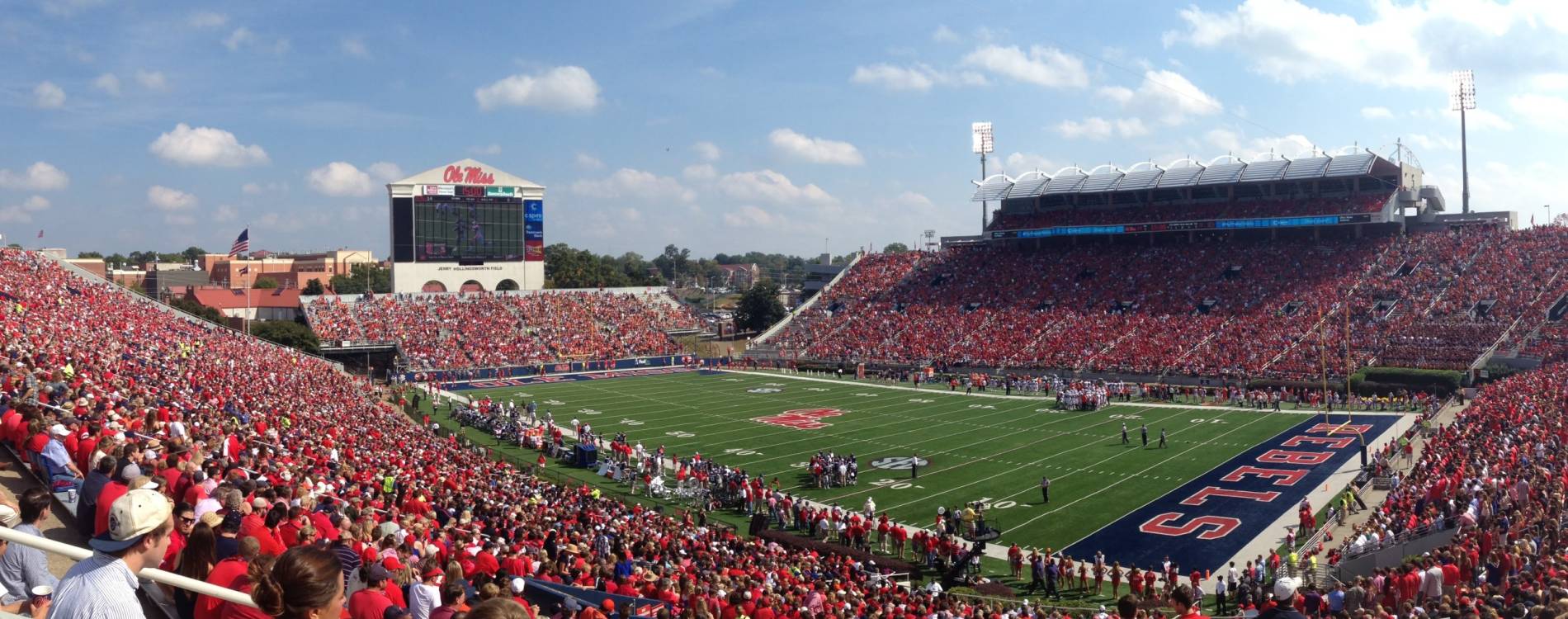 Vaught-Hemingway Stadium is home to the Ole Miss Rebels football team