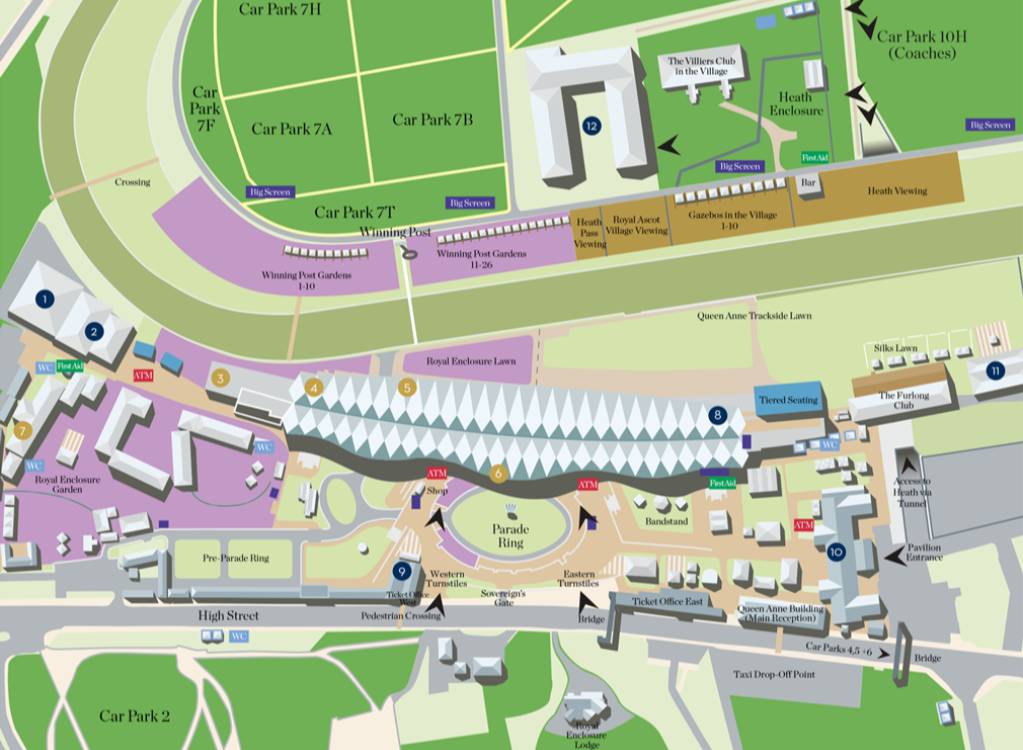 Ascot Racecourse Map