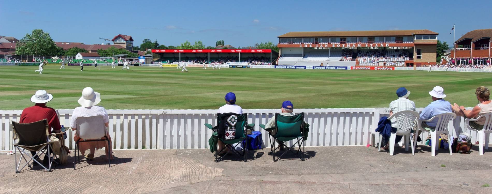 View across Taunton's County Ground
