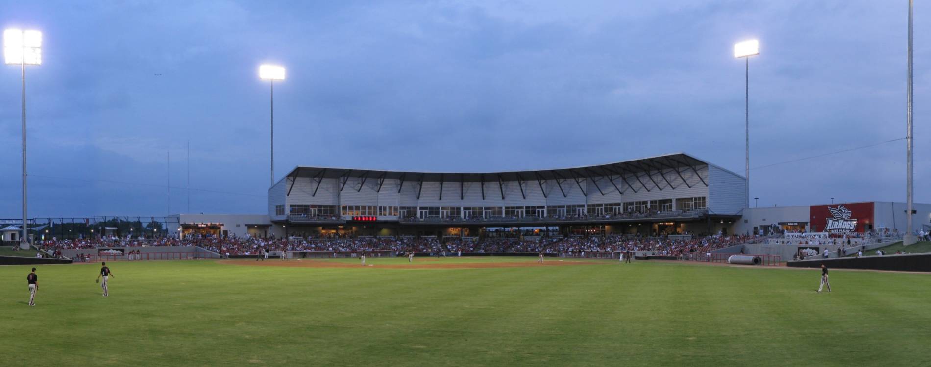 View across the field at Grand Prairie Stadium