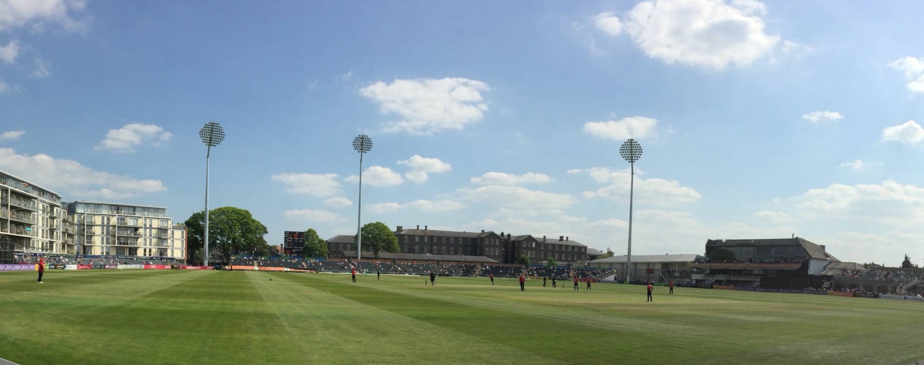 View across the pitch at the Seat Unique Stadium