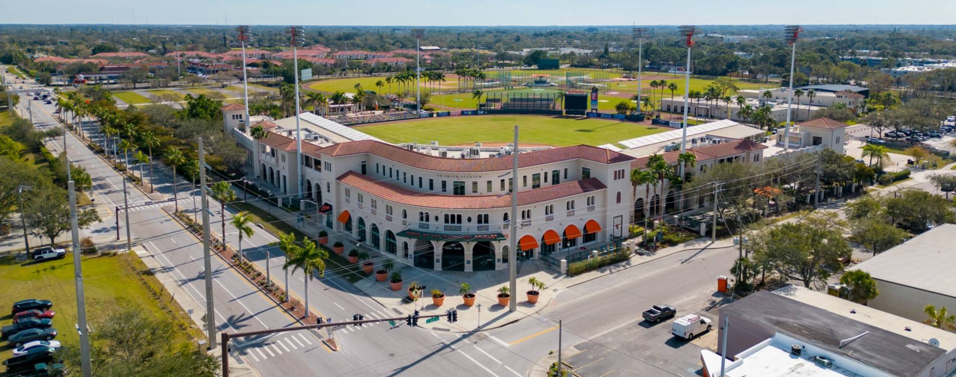 View from above Ed Smith Stadium