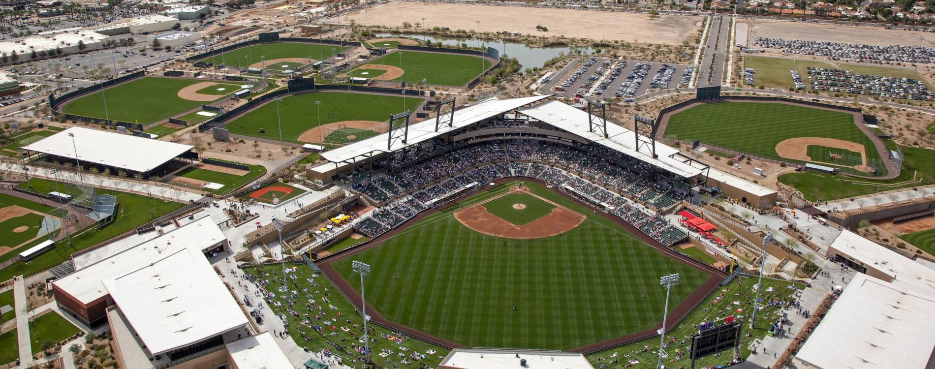 View from above Salt River Fields at Talking Stick