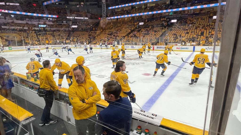 View from beside the benches in Section 116