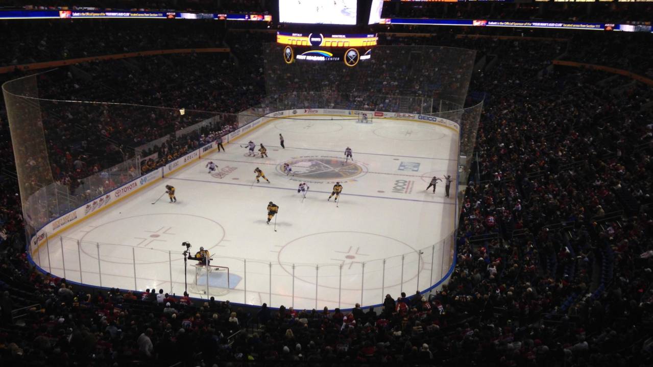 View from end suite at KeyBank Center