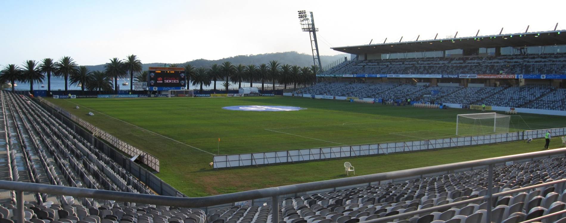 View from inside Central Coast Stadium