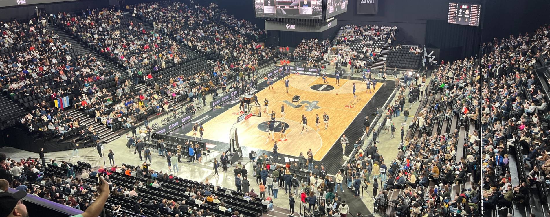 View from inside LDLC Arena