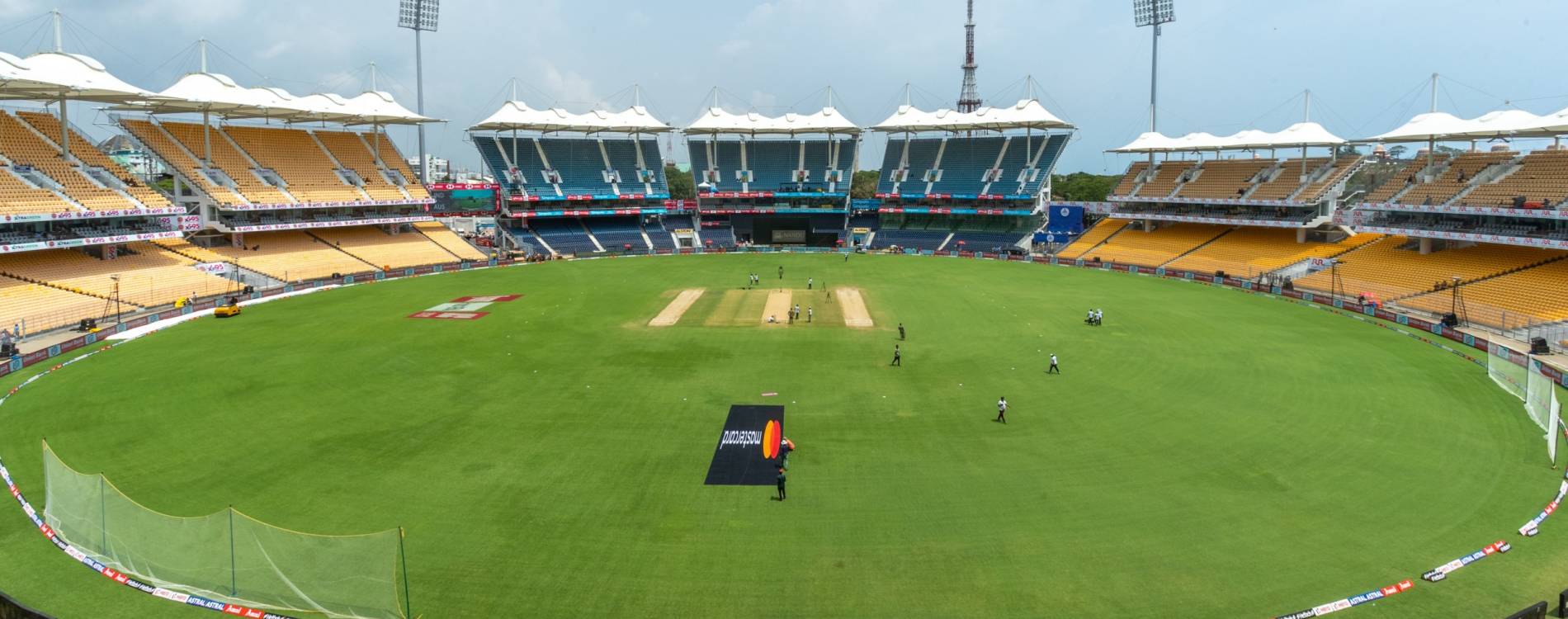 View from inside M. A. Chidambaram Stadium in Chennai, India