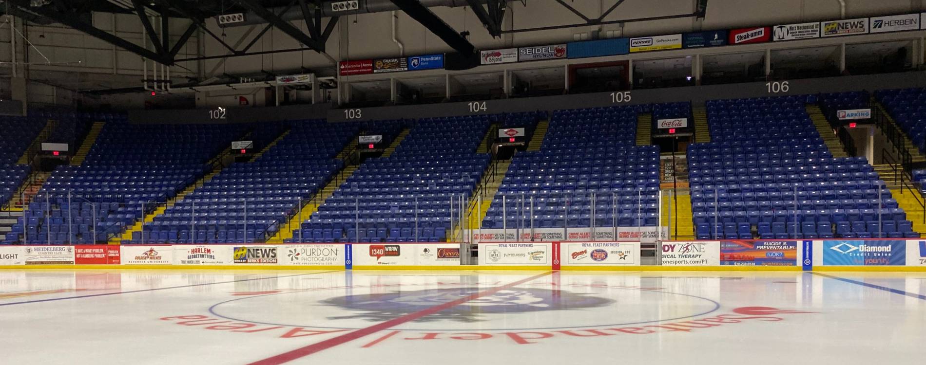 View from inside Santander Arena