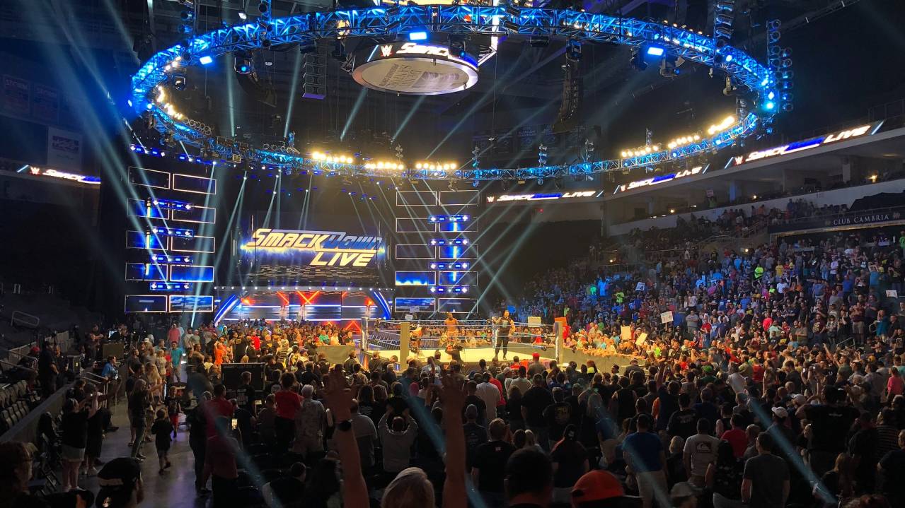 View from Lower level of a WWE show