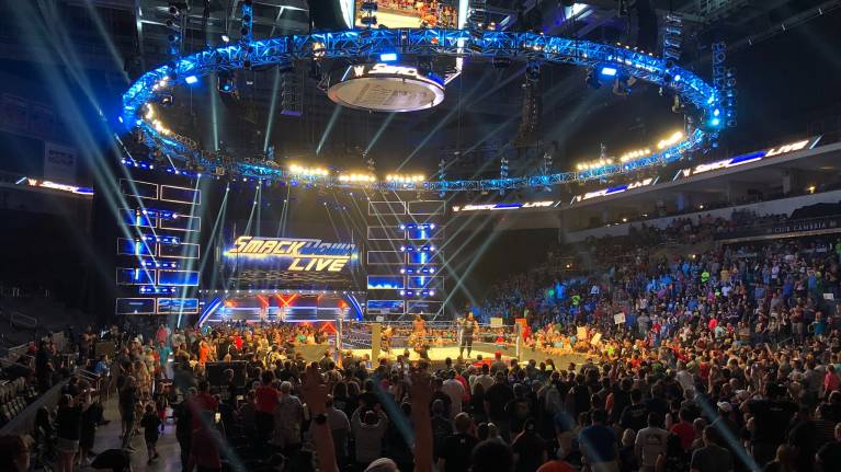 View from Lower level of a WWE show