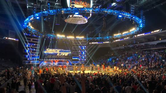 View from Lower level of a WWE show