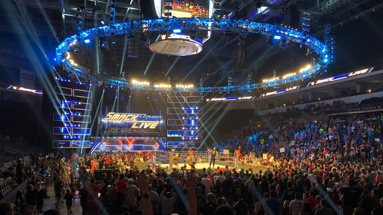 View from Lower level of a WWE show