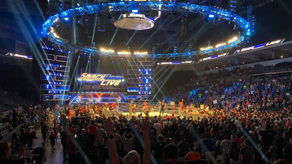 View from Lower level of a WWE show