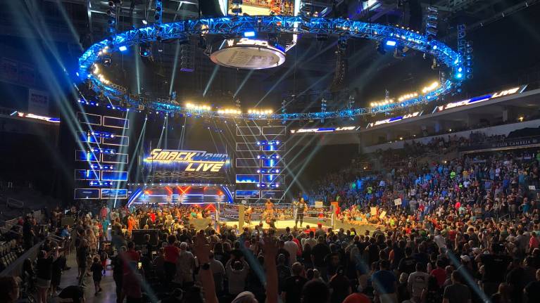 View from Lower level of a WWE show
