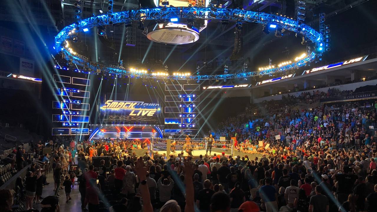 View from Lower level of a WWE show