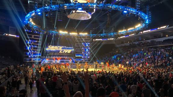 View from Lower level of a WWE show