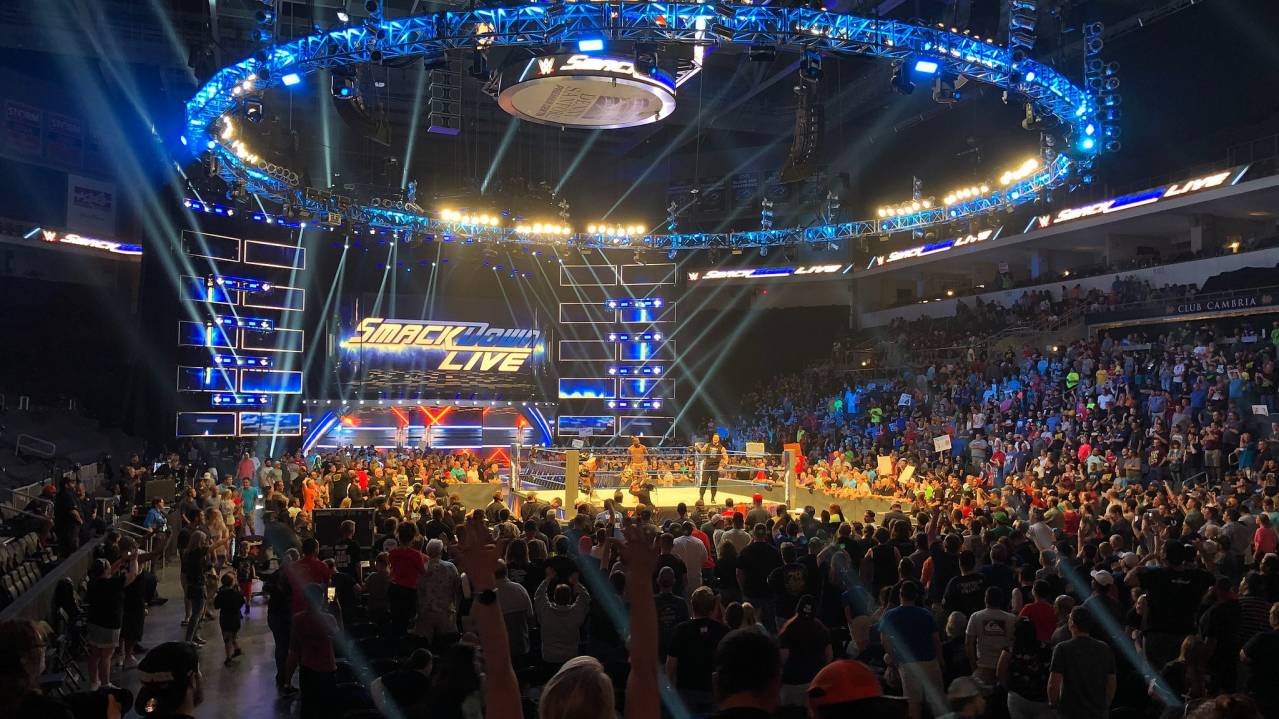 View from Lower level of a WWE show