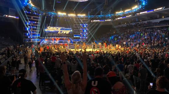 View from Lower level of a WWE show