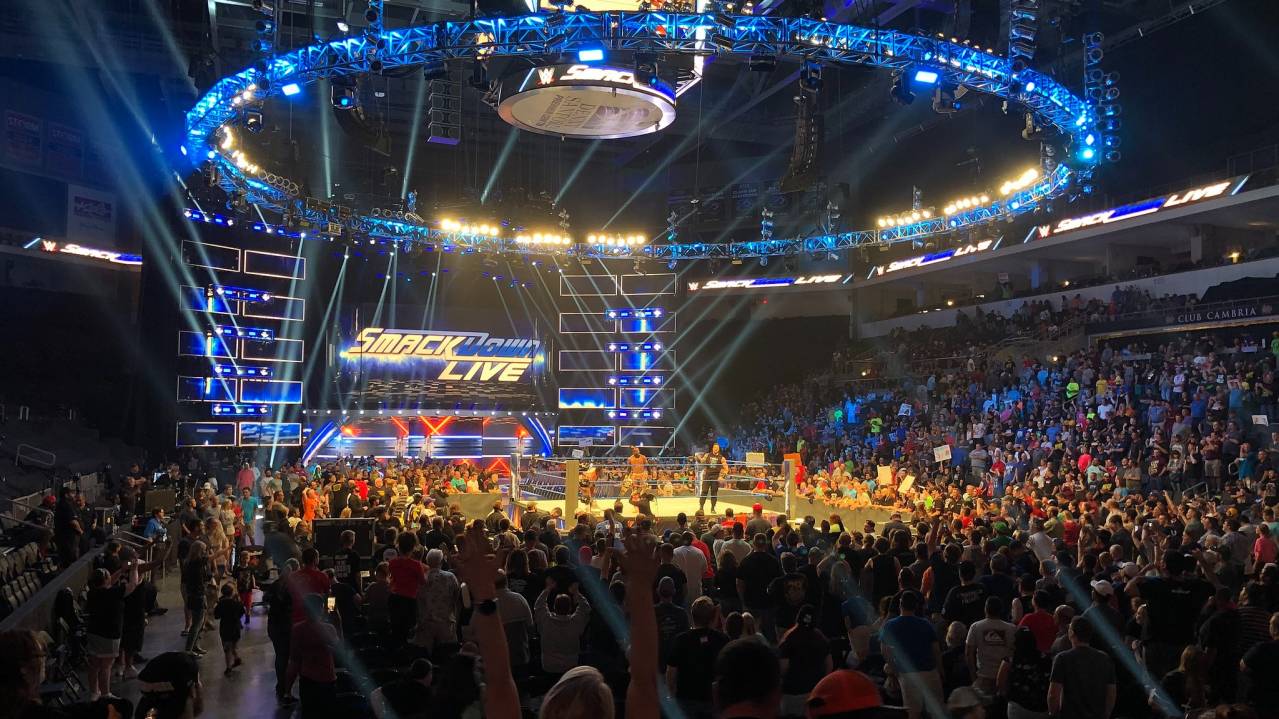 View from Lower level of a WWE show