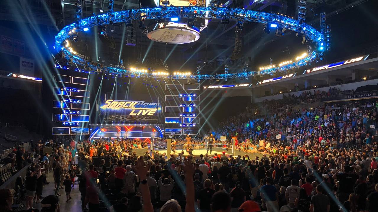 View from Lower level of a WWE show