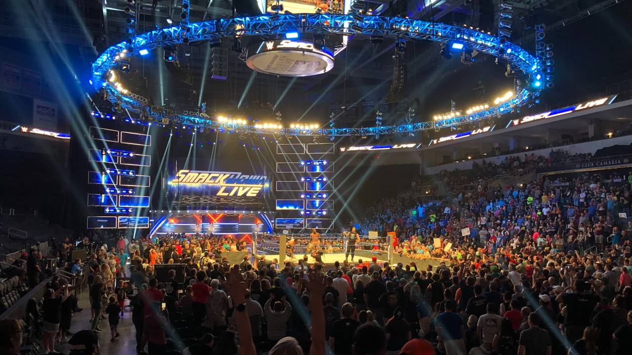 View from Lower level of a WWE show