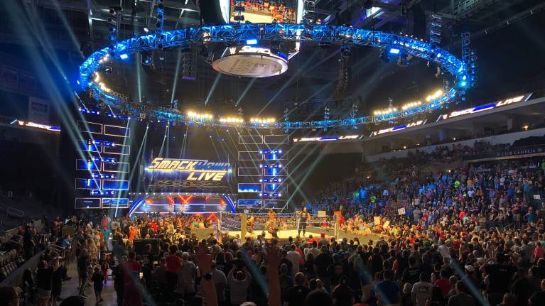 View from Lower level of a WWE show