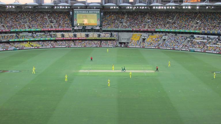 View from one of the Silver sections at the The Gabba
