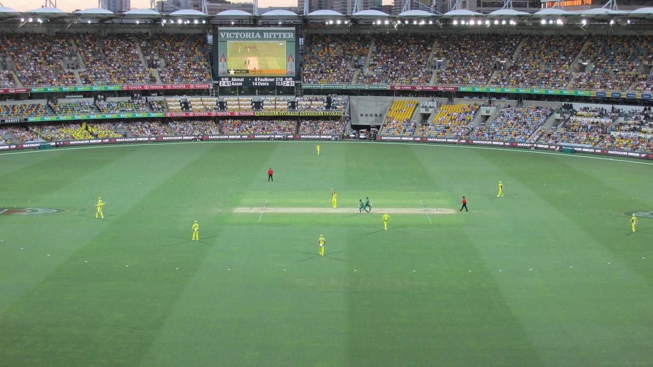 View from one of the Silver sections at the The Gabba