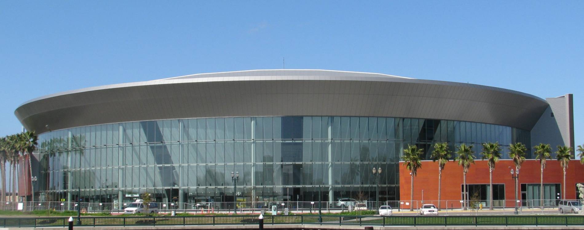 View from outside Adventist Health Arena