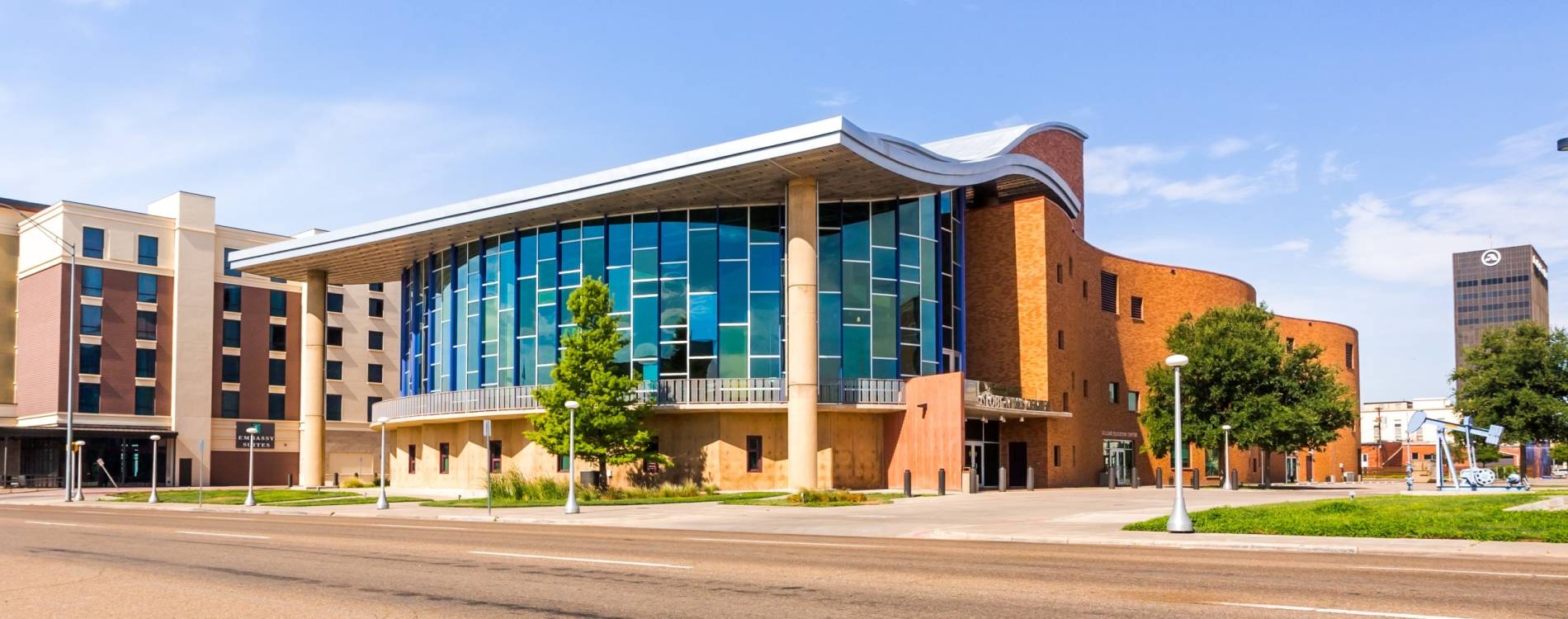 View from outside Amarillo Civic Center