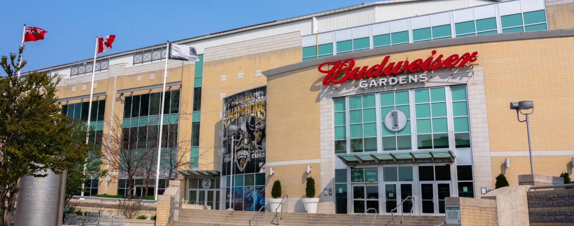 View from outside Budweiser Gardens