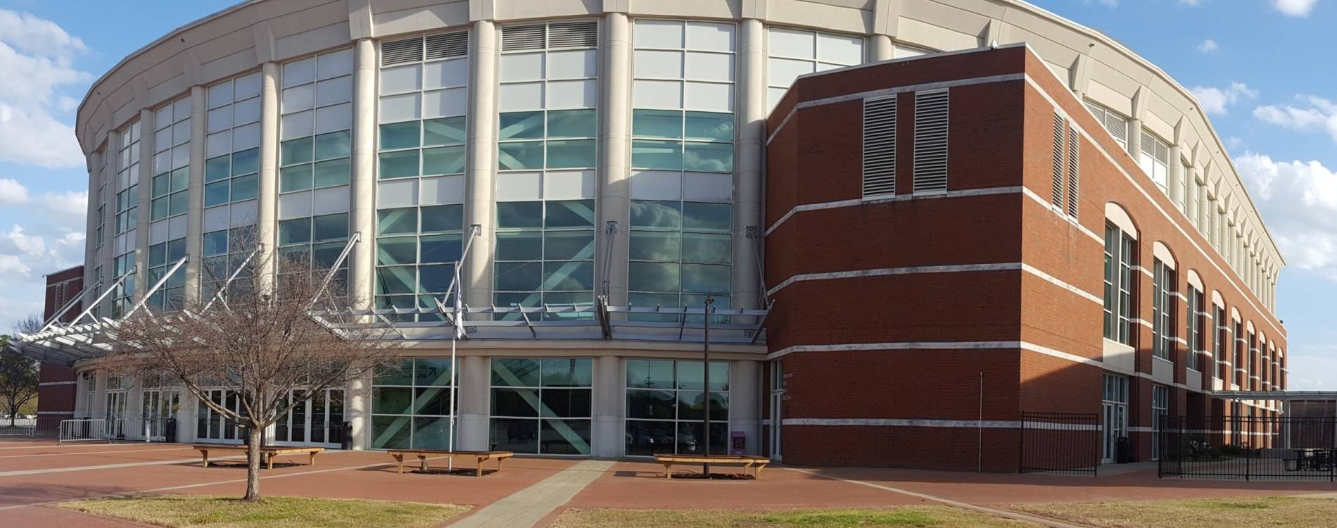View from outside Columbus Civic Center