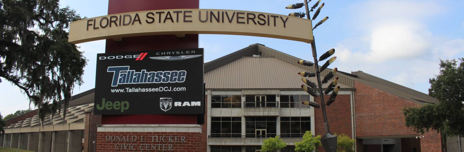 View from outside Donald Tucker Civic Center