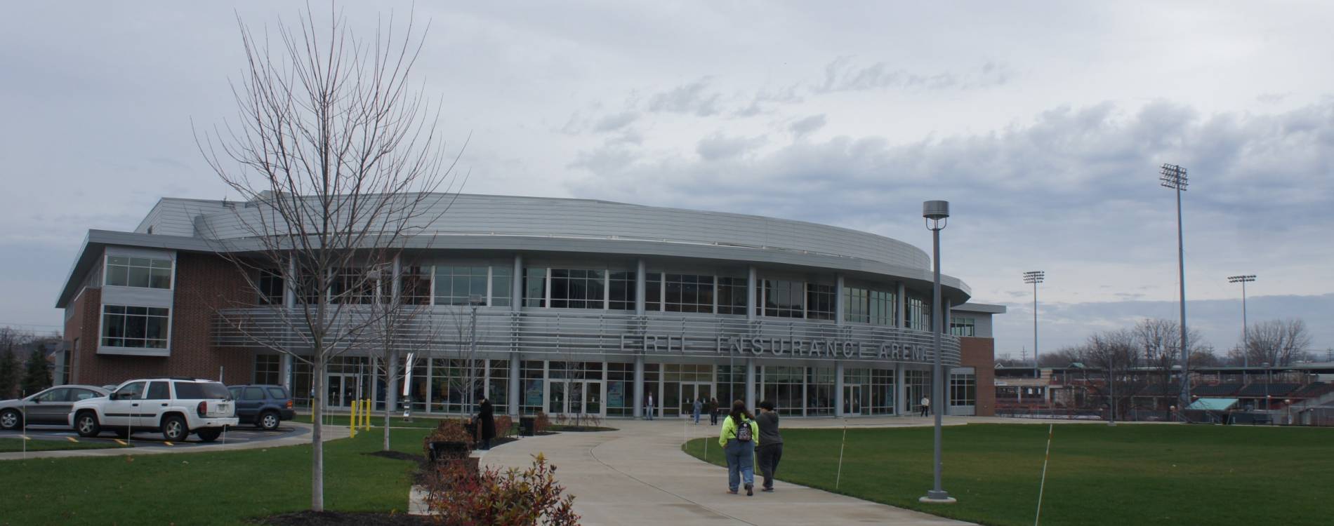 View from outside Erie Insurance Arena