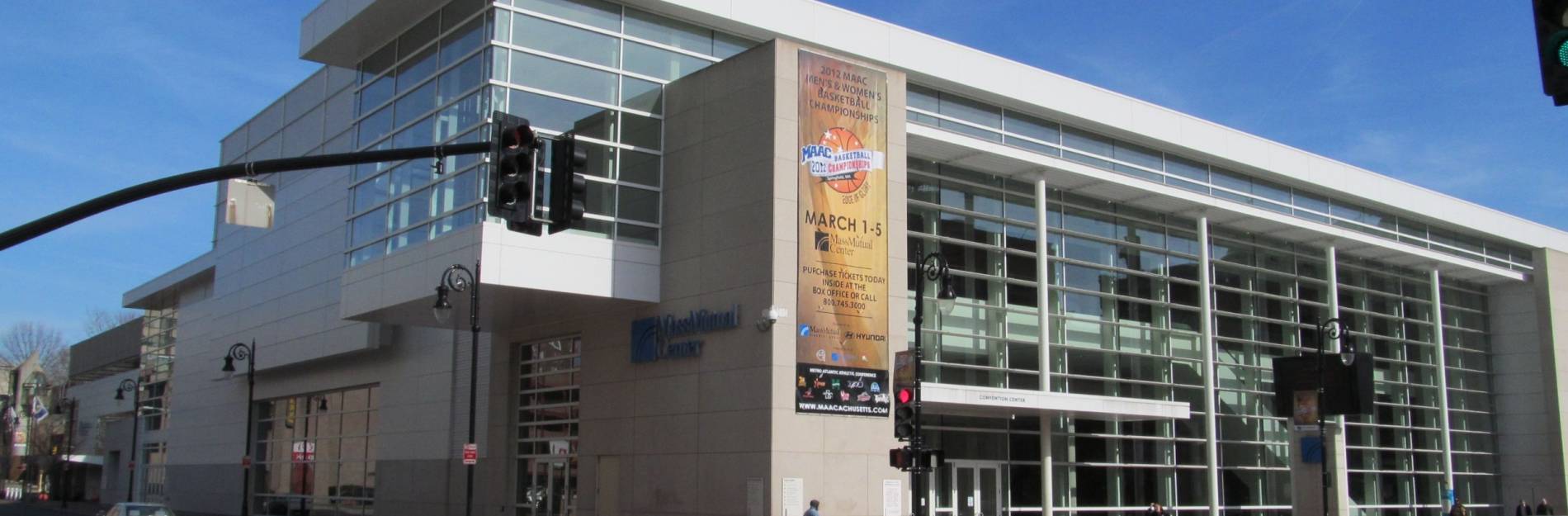 View from outside Mass Mutual Center