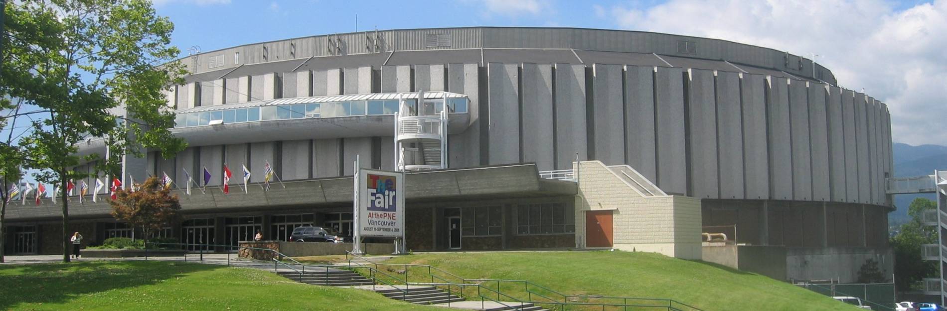 View from outside Pacific Coliseum