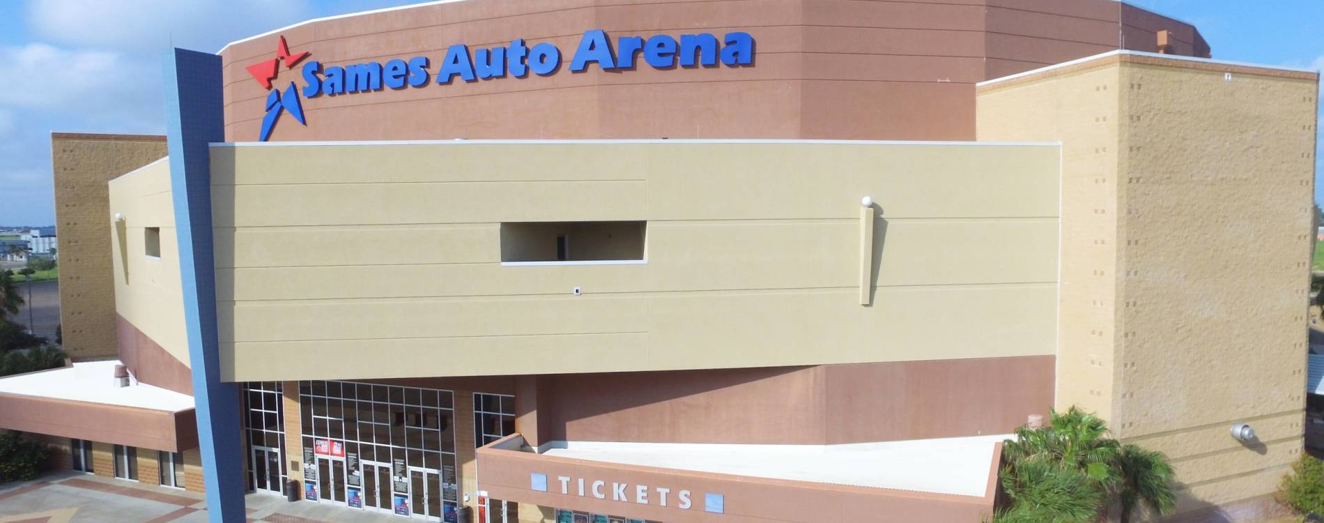 View from outside Sames Auto Arena