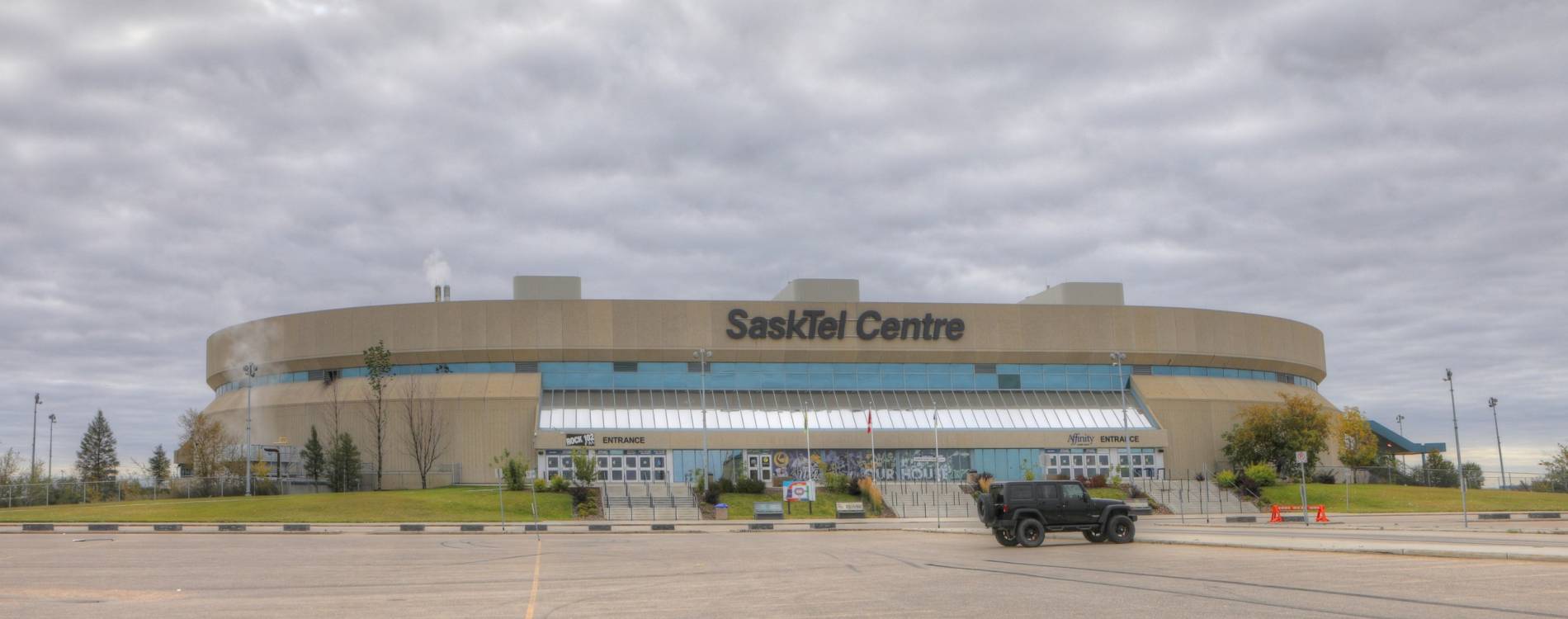 View from outside SaskTel Centre