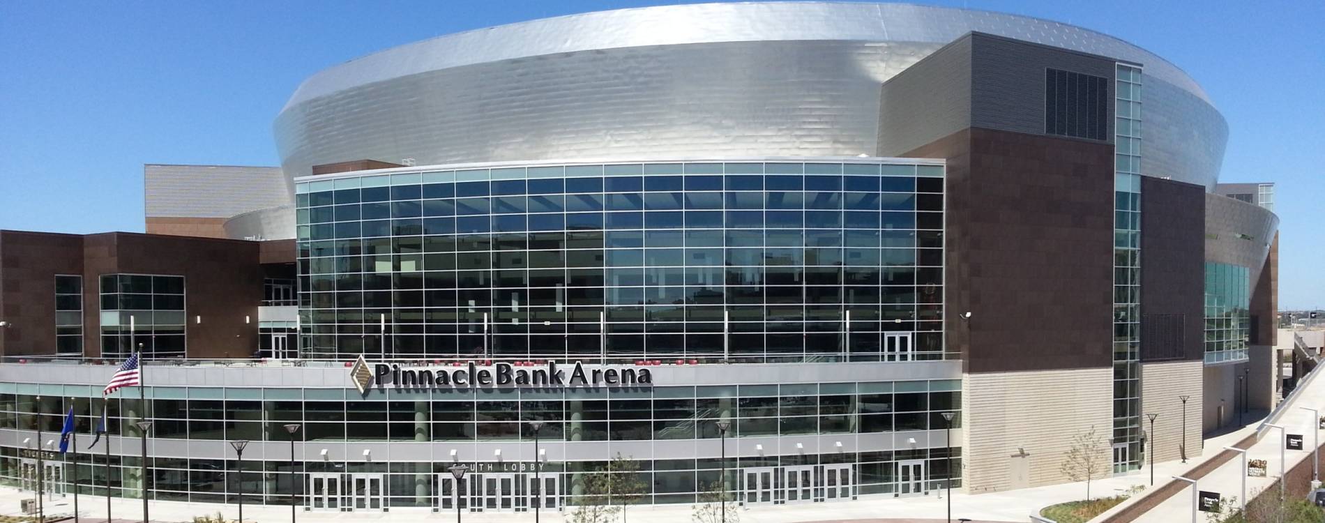 View from outside the Pinnacle Bank Arena