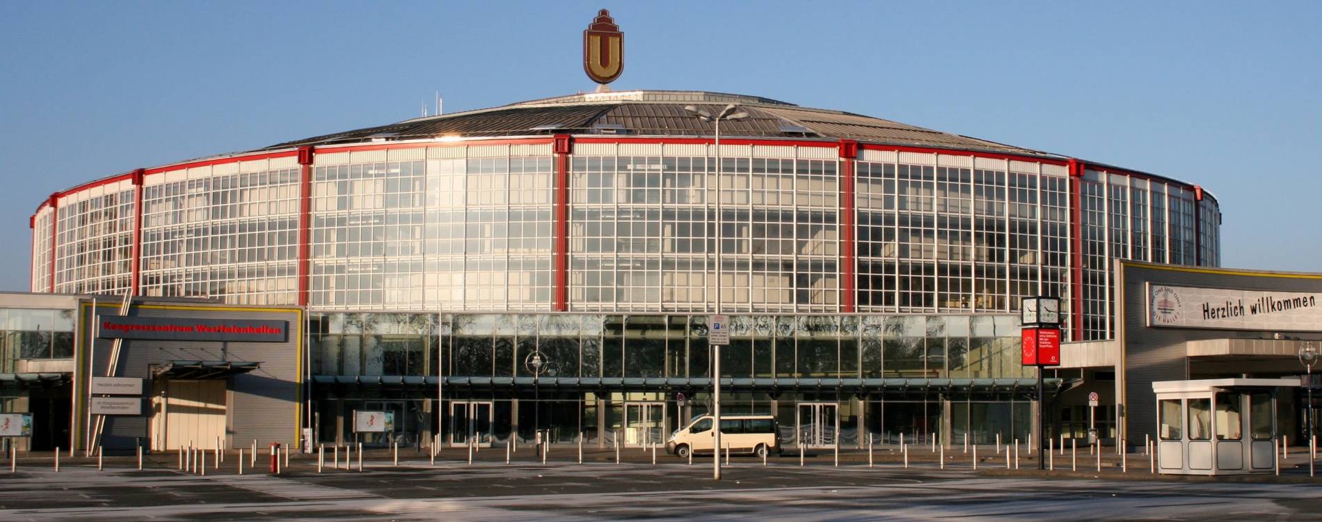 View from outside the Westfalenhalle in Dortmund