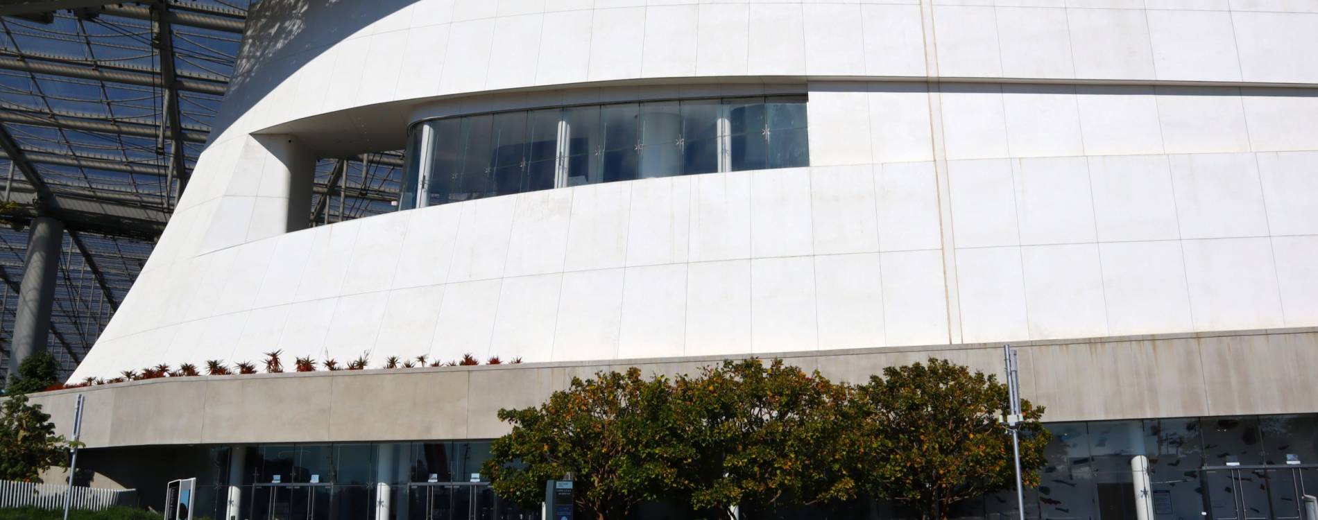 View from outside YouTube Theater