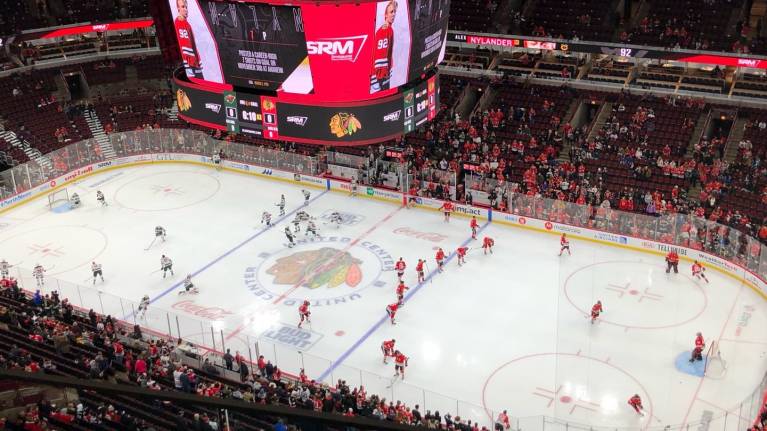 View from Penthouse Suite P35 at United Center