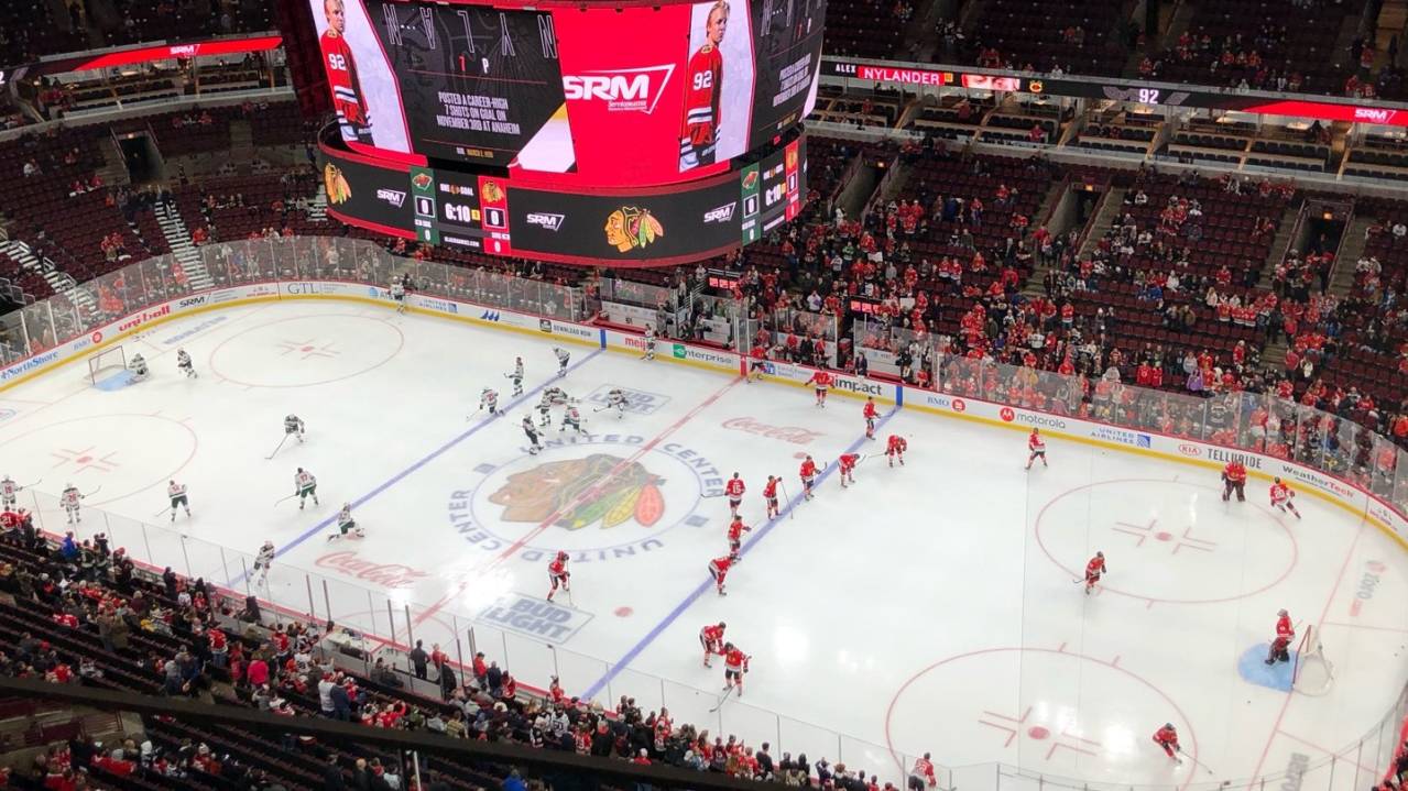 View from Penthouse Suite P35 at United Center